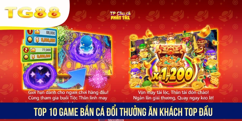 Top 10 game bắn cá đổi thưởng ăn khách top đầu